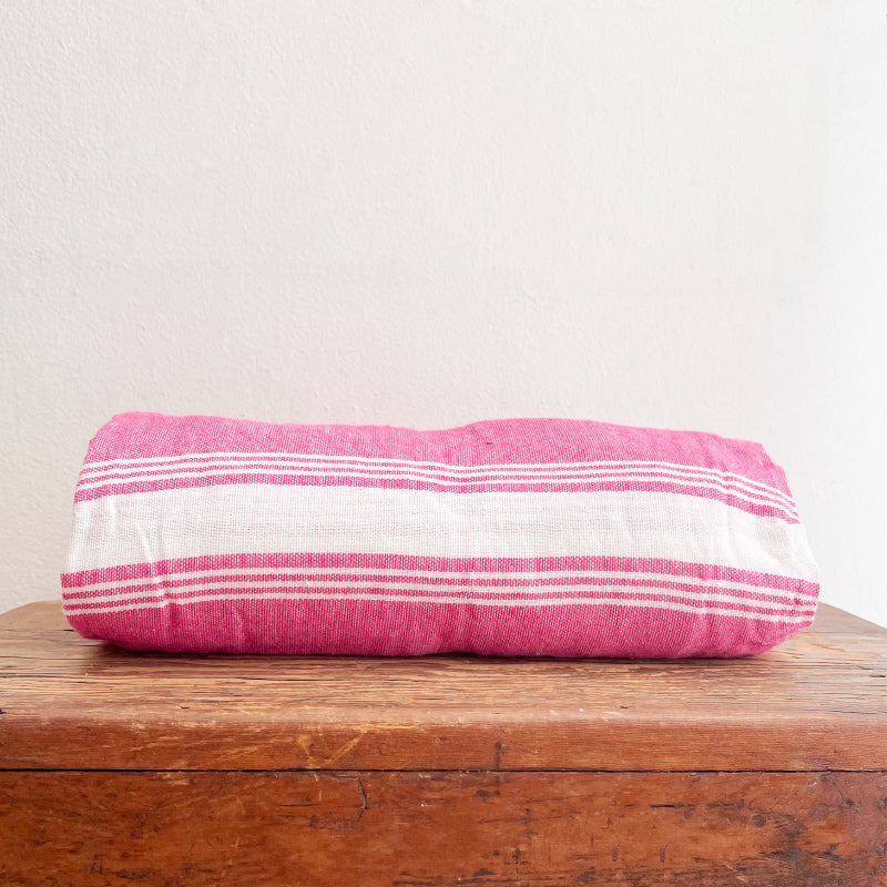 Turkish Round Beach Towel - Pink