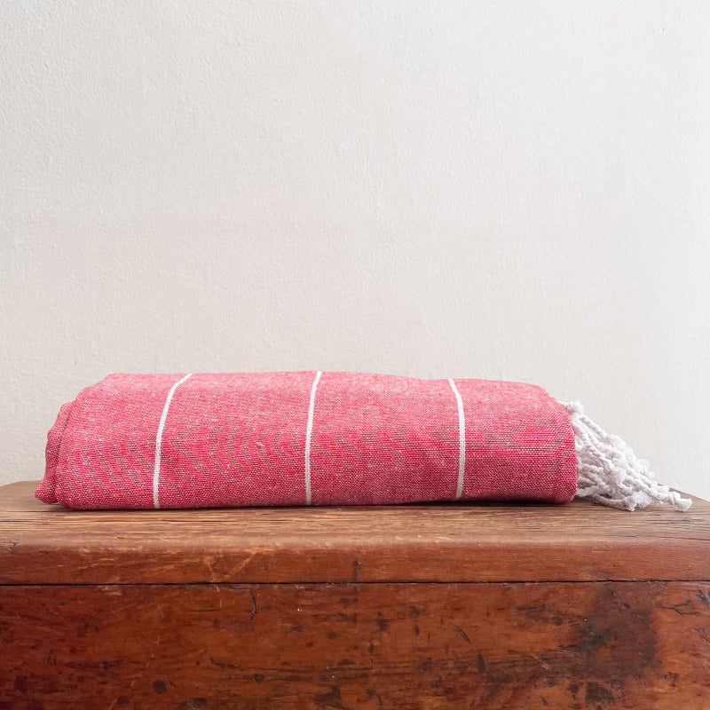 Turkish Beach Towel - Red