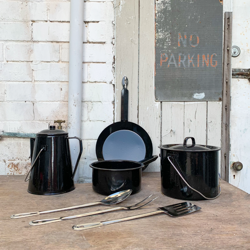 Outlet Camping Enamel Cookset 8PC