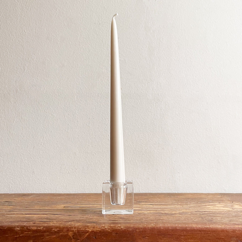 Glass Cube Candle Holder - 4cm