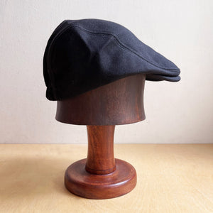 Cotton Jersey Pageboy Hat - Black