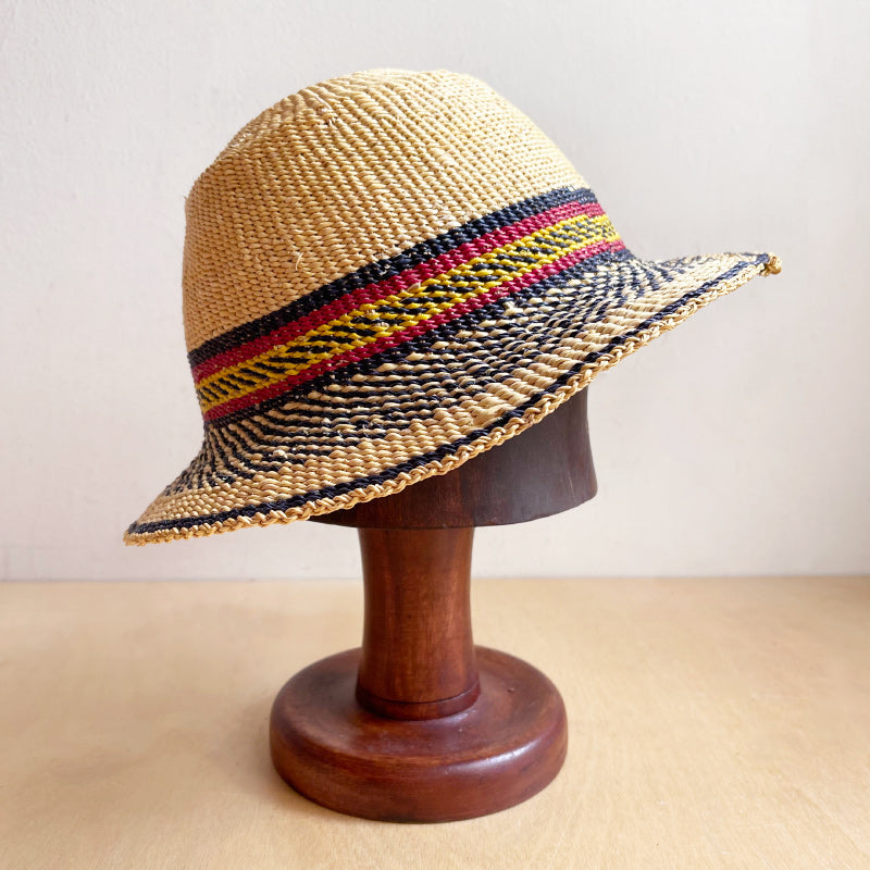 African Handwoven Bolga Hats - mixed