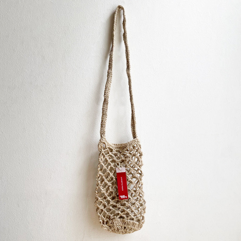 Jute Crochet Bottle Basket