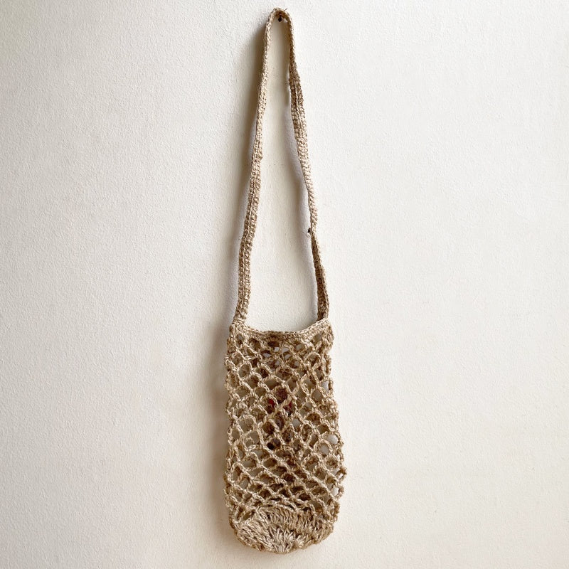 Jute Crochet Bottle Basket