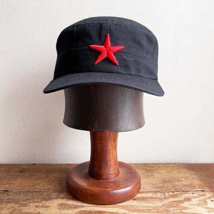 Outlet Red Star Hat - Black