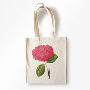 Laura Stoddart Cotton Shopping Bag - Pink Hydrangea