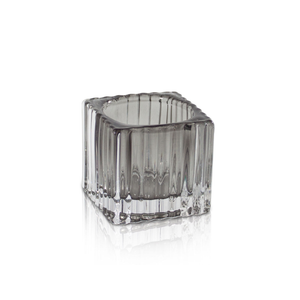 Glass Vintage Style Tealight Holder Gio Smokey