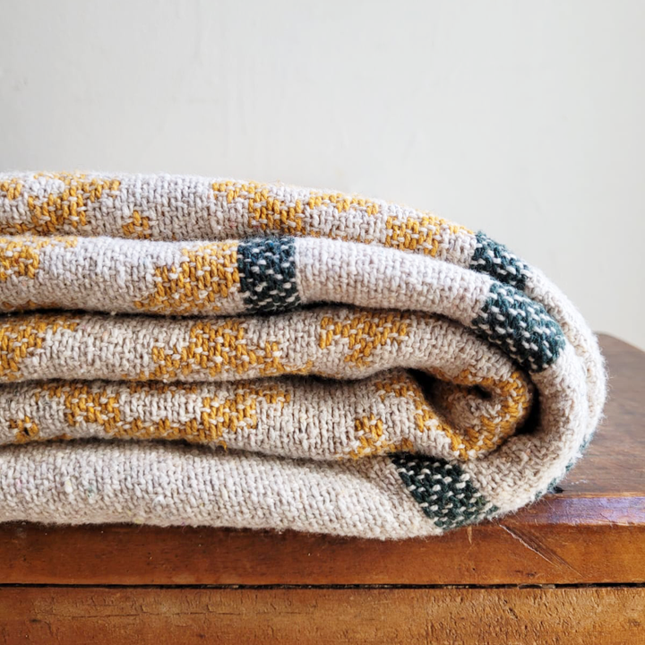 Bloomingville Recycled Cotton Throw - Yellow