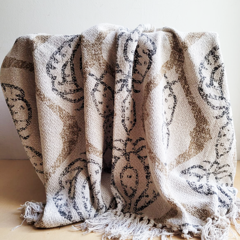  Bloomingville Recycled Cotton Throw - Alix Rich text editor